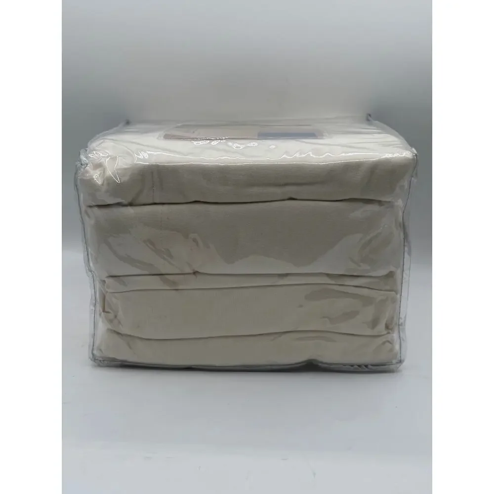 Cuddl Duds Heavyweight Flannel Queen Sheet Set – Ivory - New in Package